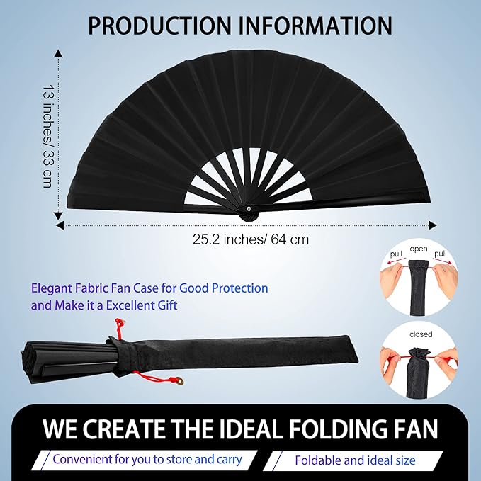 Pre-Order Now: Black Silk Clack Fans – Boots on the Ground Edition (Unisex) For Line Dance, Popping, Festivals, Weddings & Parties