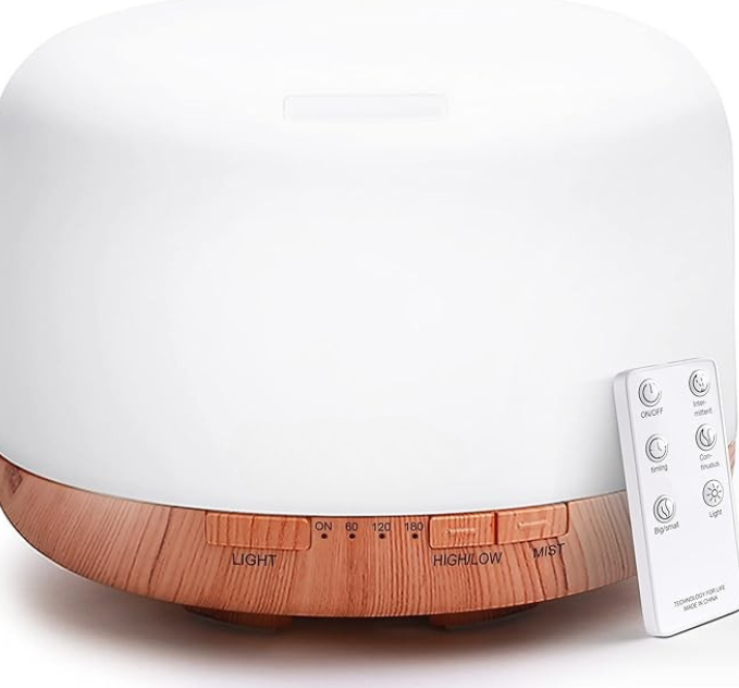 ***Pre-Order Now*** Blk Lotus Co Large 500ml Premium Essential Oil Diffuser, Air Purifier, Vaporizer,โ 5-in-1 Ultrasonic Aromatherapy Humidifier with Remote & Auto-Off
