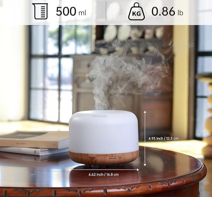 ***Pre-Order Now*** Blk Lotus Co Large 500ml Premium Essential Oil Diffuser, Air Purifier, Vaporizer,โ 5-in-1 Ultrasonic Aromatherapy Humidifier with Remote & Auto-Off