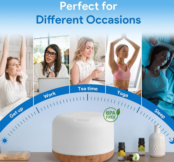 ***Pre-Order Now*** Blk Lotus Co Large 500ml Premium Essential Oil Diffuser, Air Purifier, Vaporizer,โ 5-in-1 Ultrasonic Aromatherapy Humidifier with Remote & Auto-Off