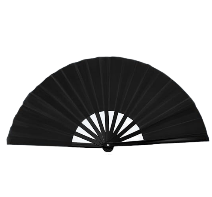 Pre-Order Now: Black Silk Clack Fans – Boots on the Ground Edition (Unisex) For Line Dance, Popping, Festivals, Weddings & Parties