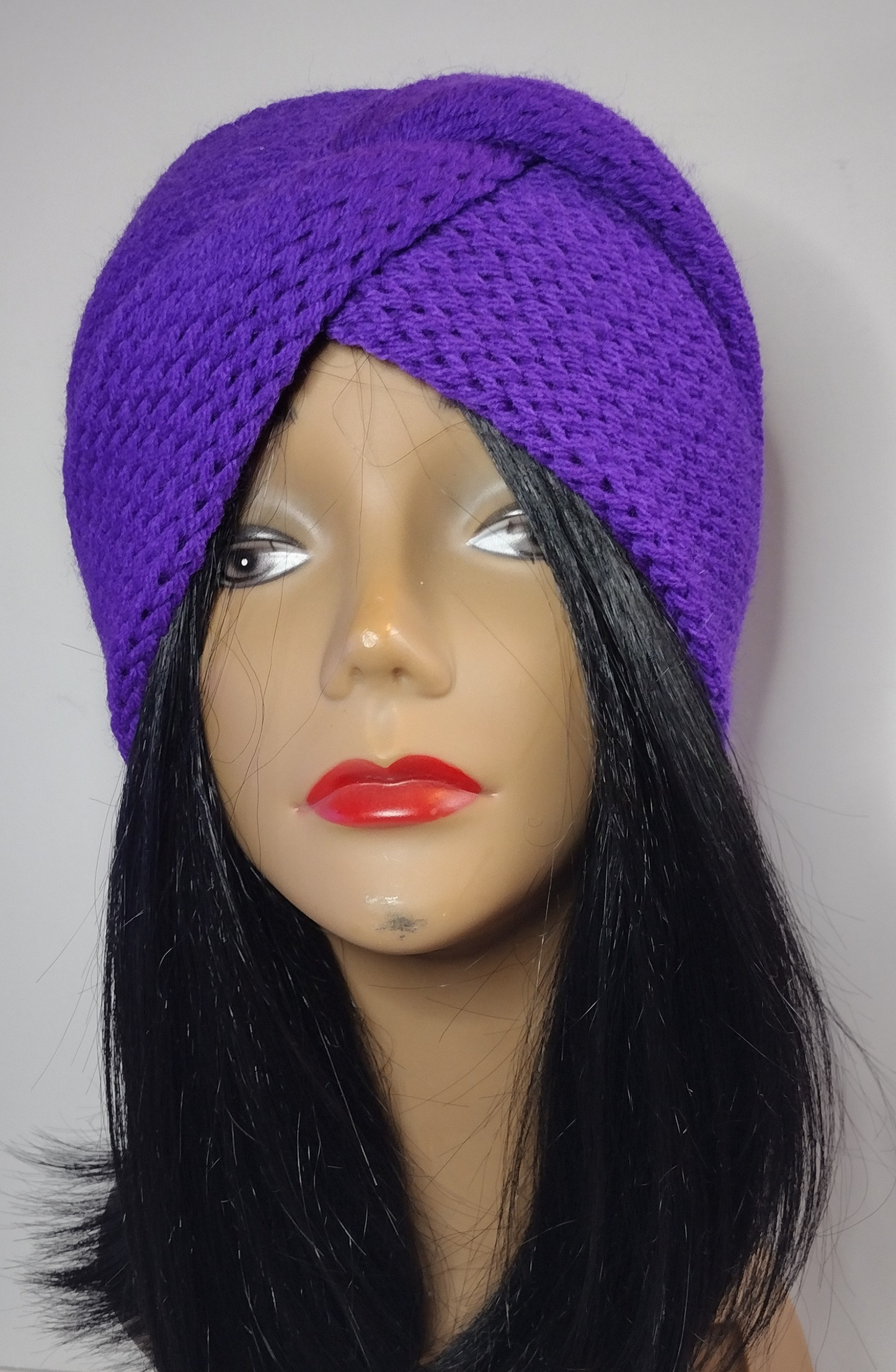 Blk Lotus Co Purple Twist Knit Headband: Winter Fashion and Comfort