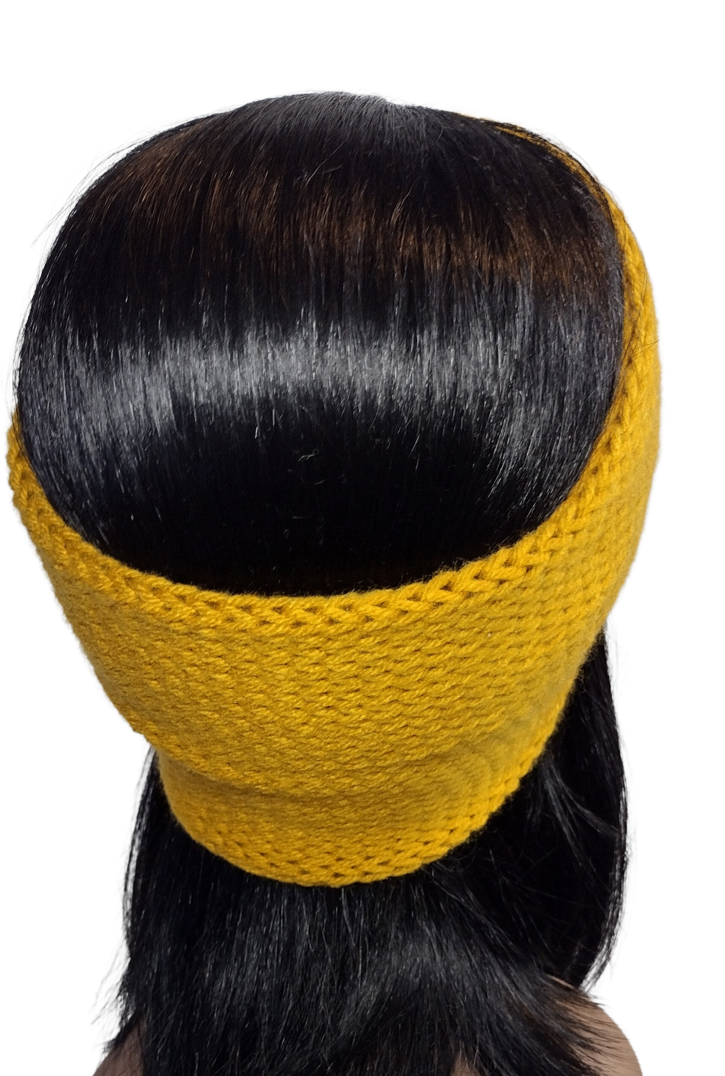Blk Lotus Co Mustard Yellow Twist Knit Headband: Style and Warmth Unite