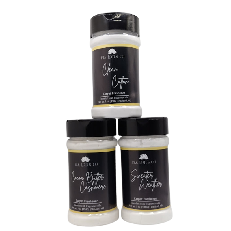 Elevate Your Home with BLK Lotus Co.'s Aromatic Bliss Carpet Freshener – Premium Fragrance for Long-Lasting Odor Removal