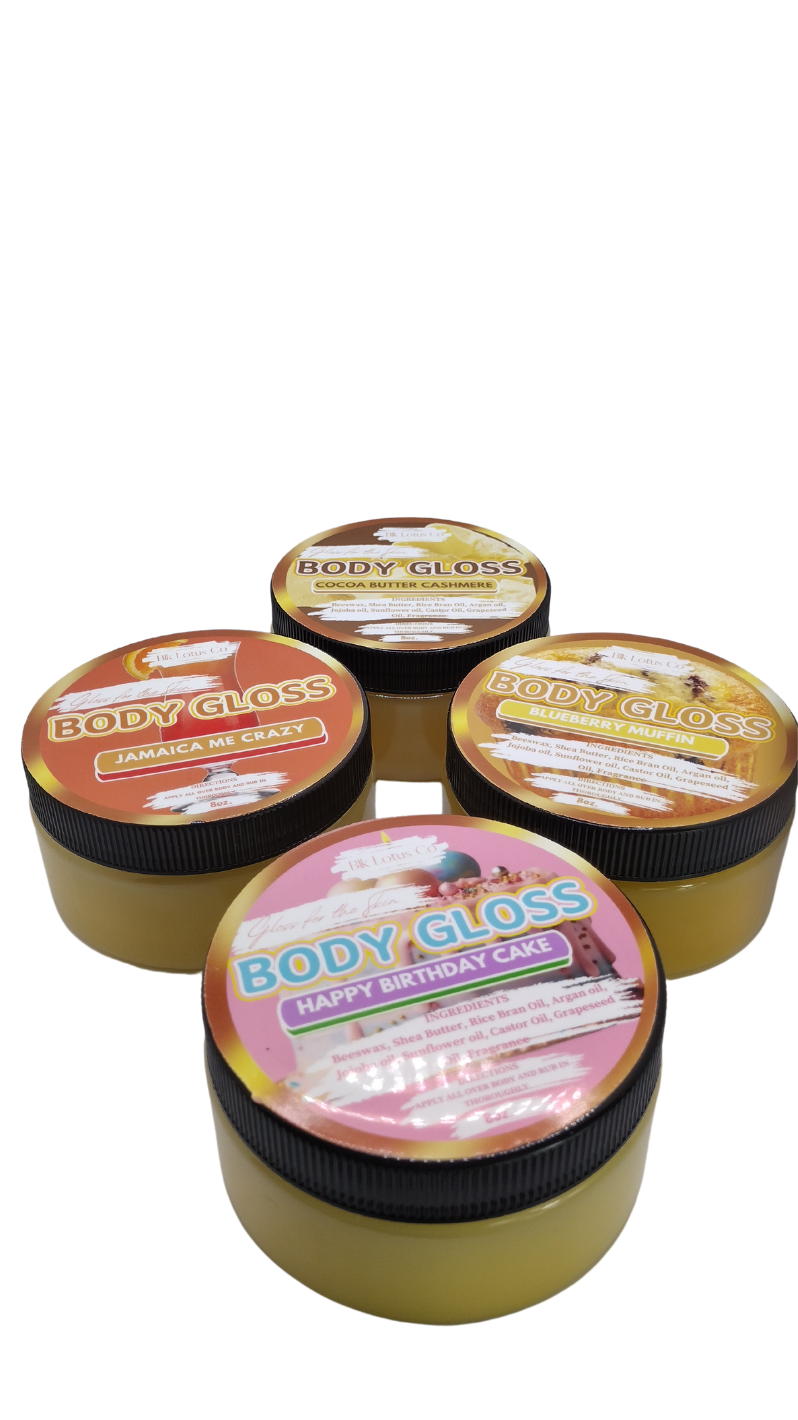 Blk Lotus Co's Body Gloss Collection