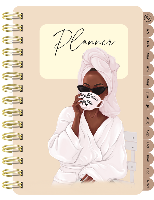 BLK Lotus Co. Monthly Digital Planner | Undated Digital Planner for Easy Organization